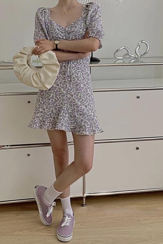 L.Fleuri 方领碎花衬衣半裙套装 16243 商品图4