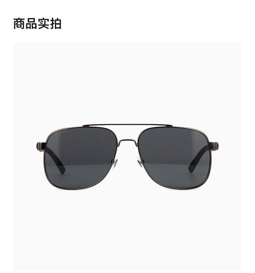 GUCCI 黑色男士圆形太阳镜 商品图1