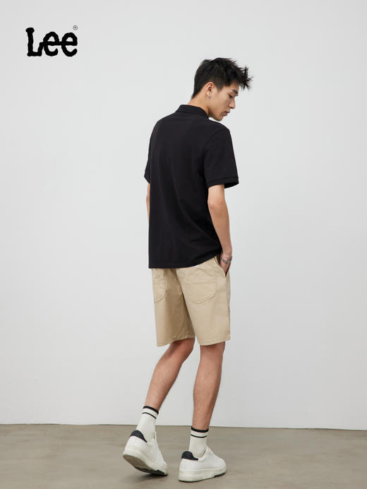 Lee商场同款轻薄卡其色工装男短裤布裤LMB200903100328AMS000 商品图3