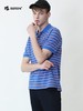 波顿夏季男士拼色翻领条纹短袖polo衫商务休闲t恤衬衣MT863220 商品缩略图2