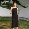IWY/法式黑色方领连衣裙女夏季显瘦吊带长裙气质百搭显瘦内搭职业裙子Q13317 商品缩略图5