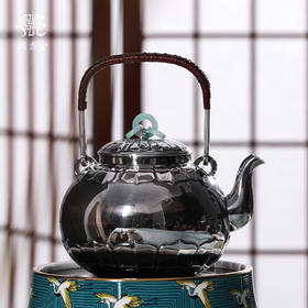 鹤鼎堂闻天系列維镛汤沸錾刻莲瓣花纹(银色)（缺货）