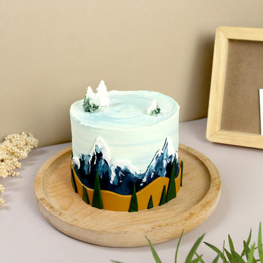 父爱山海父亲节蛋糕（同城配送） | 烤爱 商品图0