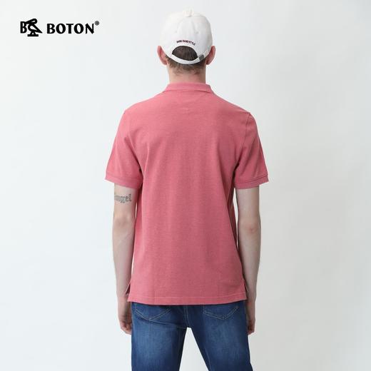 Boton_波顿男潮百搭纯色翻领短袖t恤男士夏季上衣T恤MT661220 商品图2