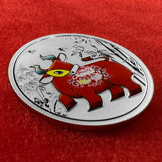牛年彩色银章 含纯银18克 封装评级 带礼盒 商品图2