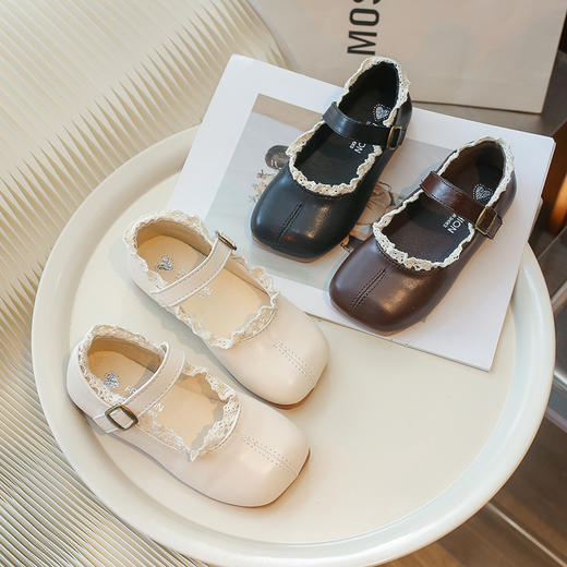 【新款韩版皮鞋，时尚单鞋爆款】2024春秋新款女童皮鞋 韩版软底软面 时尚单鞋 网红爆款 小中童跳舞鞋-QQ 商品图3
