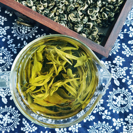 【买3送1】吉顺号2025年新茶碧螺春绿茶云南大叶种滇绿早春茶叶 商品图4