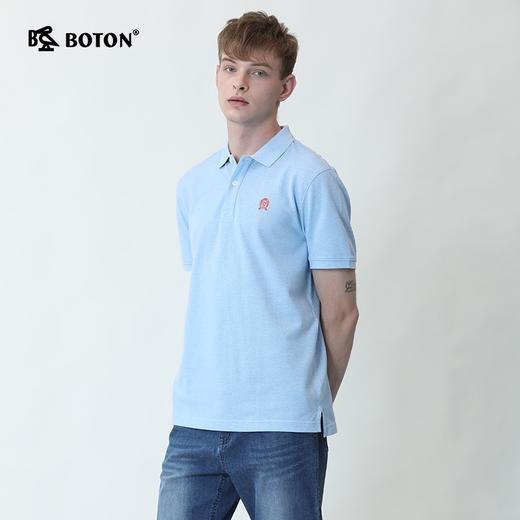 Boton_波顿男潮百搭纯色翻领短袖t恤男士夏季上衣T恤MT661220 商品图4