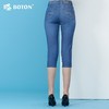 【第2件半价！尾货清仓不退换】波顿女式弹力紧身中裤牛仔裤LF508214 商品缩略图4