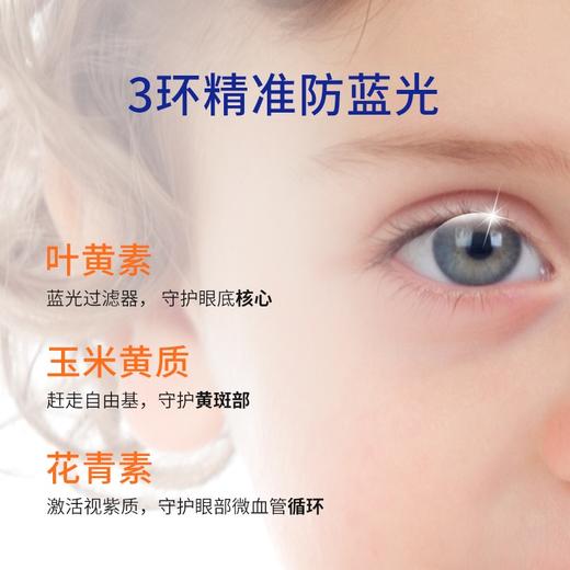 德国奥适宝蓝莓儿童护眼片叶黄素胶囊眼睛保健品维生素青少年90粒 商品图3