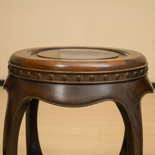 清 红木四足鼓凳成堂（一堂四只） 商品图1