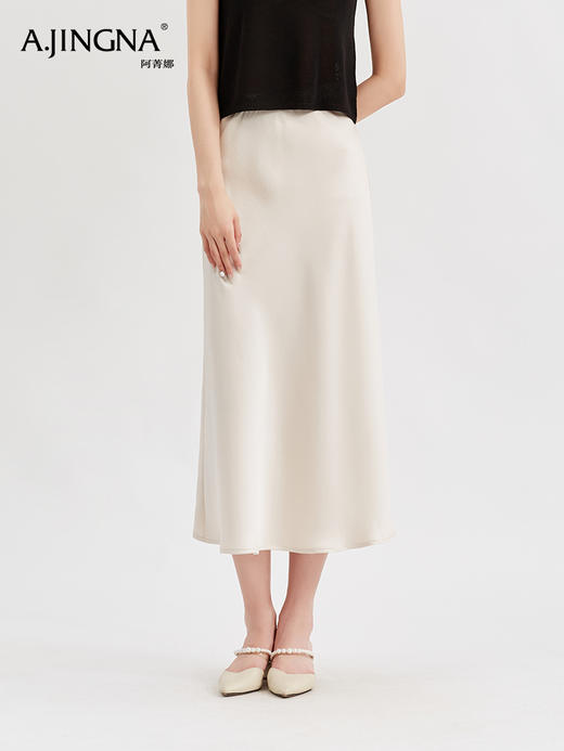 【复古气质】阿菁娜万能通勤百搭半身鱼尾裙F29X213008 商品图2