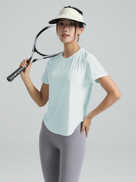 哈瓦塔新款清凉运动速干短袖T恤罩衫H340134 商品图7