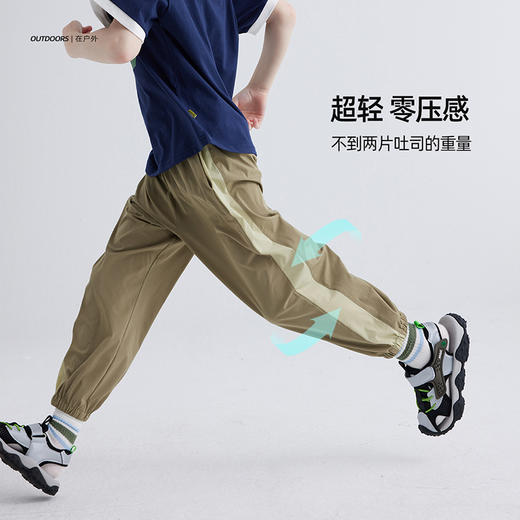 【旋风小凉裤 轻量速干】儿童侧边拼色休闲裤 PXK2414 商品图3