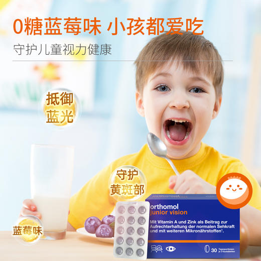 德国奥适宝蓝莓儿童护眼片叶黄素胶囊眼睛保健品维生素青少年90粒 商品图2