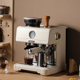 韩国大宇 研磨一体式小型半自动咖啡机DY-KF26A