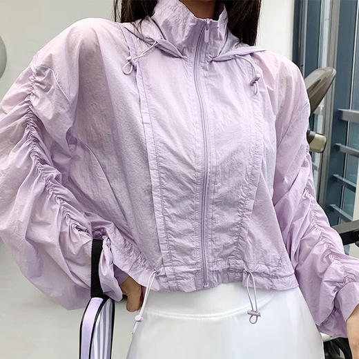 【限时秒】YOGACODE【火树银花系列】 轻薄透气短款收腰防晒服女户外 DSL791 商品图3