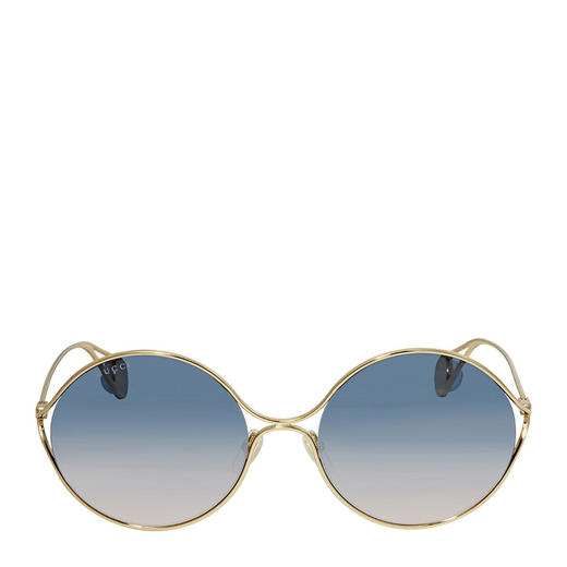 GUCCI 古驰 女士蓝色渐变圆形太阳镜 商品图3