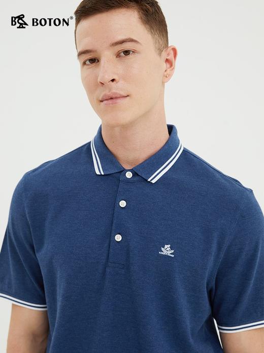 波顿男装保罗polo衫短袖夏季商务休闲翻领t恤针织纯棉高级感上衣MT897222 商品图6