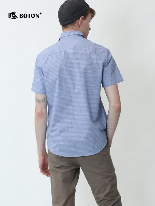 Boton_波顿夏季休闲短袖衬衫男士潮流条纹半袖职业装商务休闲上衣MS859220 商品图4