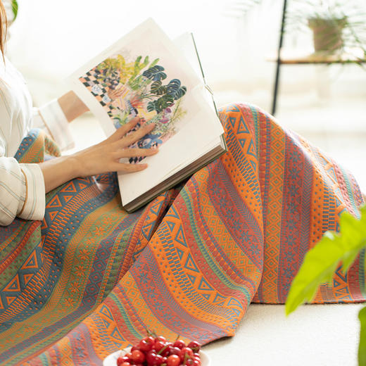 波西米亚盖毯沙发盖巾棉纱夏季家用午睡空调被 商品图0