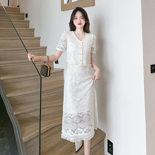 夏季优雅高级设计感度假风法式两件套_ym 商品图3