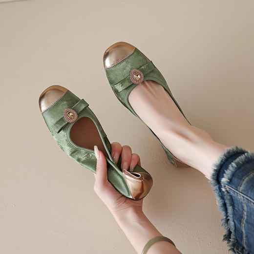 【预售5天】法式玛丽珍鞋，浅口低跟平底单鞋HCYYHD&5395 商品图2