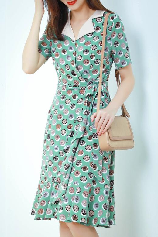 L.Fleuri 腰部系带连衣裙 12742 商品图1