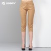 【第2件半价！尾货清仓不退换】波顿棉质修身弹力中高腰简约七分裤LF511214 商品缩略图1