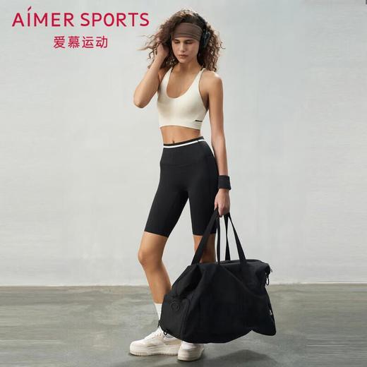 【直发】爱慕内衣女健身瑜伽休闲收腹无前浪五分裤轻舞AS151S71黑色170 商品图0