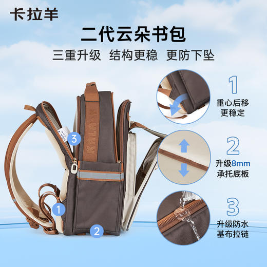 【云朵书包2.0PLUS版】卡拉羊六维防下坠小学生3-6年级20L云朵书包  艺术家 CX2692 商品图2