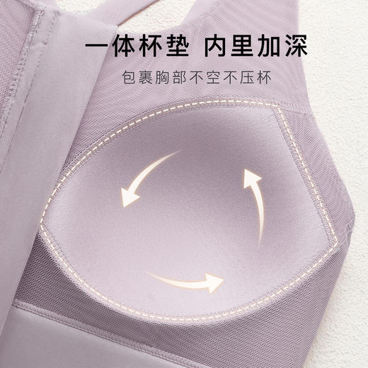 前拉链美背聚拢缓震防下垂运动内衣女跑步健身瑜伽文胸春夏款拉链运动文胸 商品图4