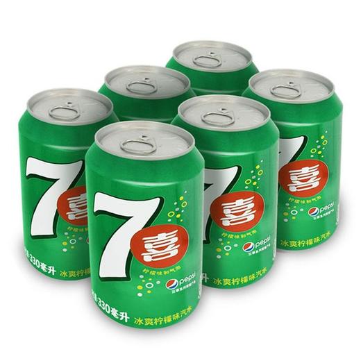 百事七喜柠檬味汽水330ml*24罐 商品图0