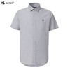 波顿夏季短袖纯色衬衫男士高端潮流美式休闲大码纯棉衬衣MS886222 商品缩略图6