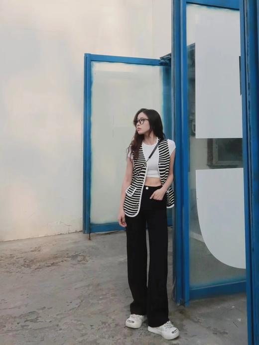 分镜头集成店LOOSINGWHITE春夏新品条纹马甲背心 商品图2