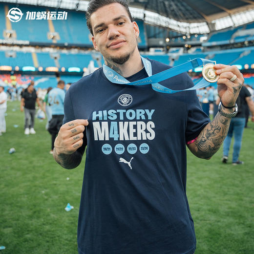 SFS正品 PUMA彪马 23/24赛季曼城英超四连冠纪念T恤783466-06 商品图2