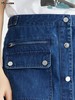 波顿高腰牛仔半身裙女年夏季a字复古百搭时尚包臀短裙子LK210222 商品缩略图4