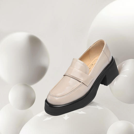 【促销款】7or9小床垫系列厚底乐福鞋-豆乳米糕 商品图2