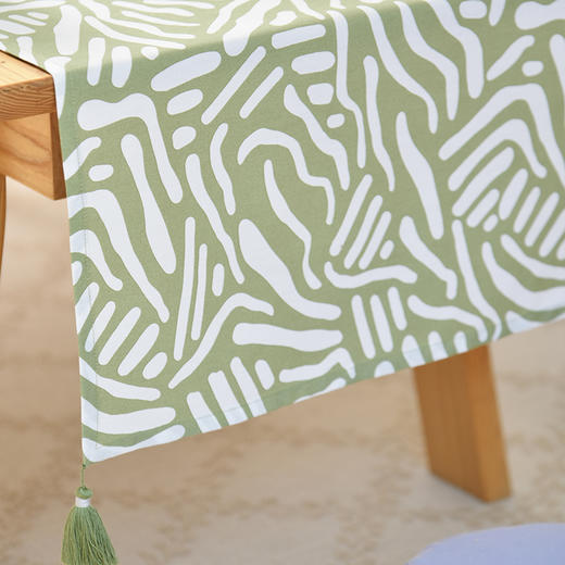 北欧线条系列茶旗轻奢高端桌旗茶几田园复古 商品图1