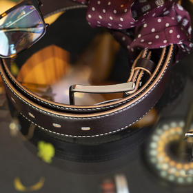 男士高级手工定制款 英国je马缰革 皮带