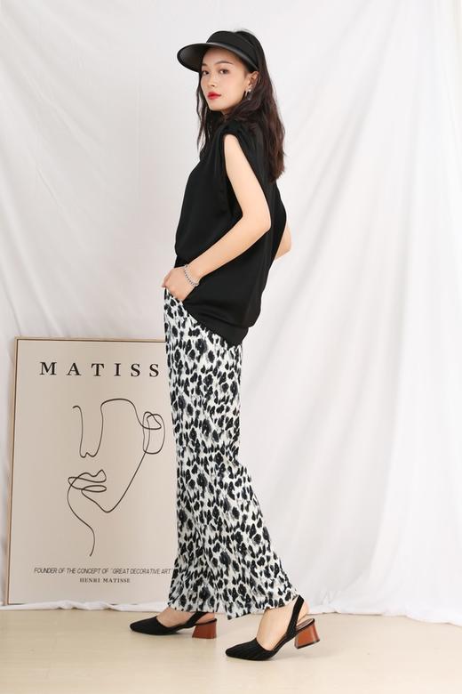 Kai & Kiera 时尚洋气高腰垂感豹纹裤 13156 商品图4