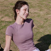 【限时秒】YOGACODE【火树银花系列】 运动T恤夏季收腰裸感健身上衣女DST800 商品缩略图1