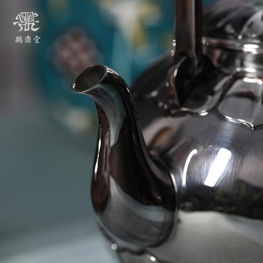 鹤鼎堂闻天系列維镛汤沸錾刻莲瓣花纹(银色)（缺货） 商品图2