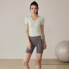 【限时秒】YOGACODE【火树银花系列】2024 春夏瑜伽服上衣短袖褶皱收腰休闲运动上衣 DST802 商品缩略图3