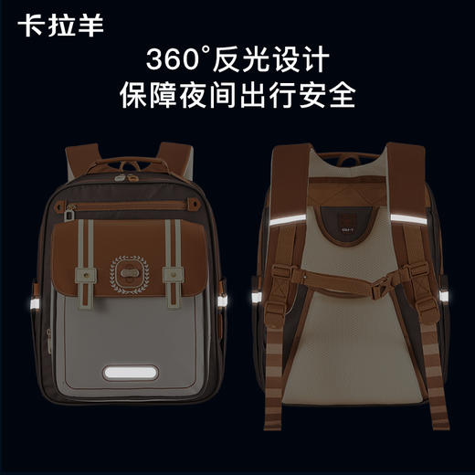 【云朵书包2.0PLUS版】卡拉羊六维防下坠小学生3-6年级20L云朵书包  艺术家 CX2692 商品图4