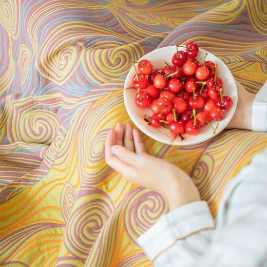 梵高星空系列盖毯棉纱夏季家用午睡空调被 商品图1