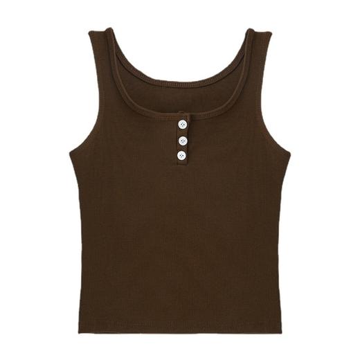 设计感小众螺纹外穿短款上衣夏季内搭无袖韩版吊带性感背心女ins 商品图4