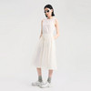 lost in echo2024夏季新款纯色无袖收腰中长款裙子A字连衣裙女 商品缩略图3