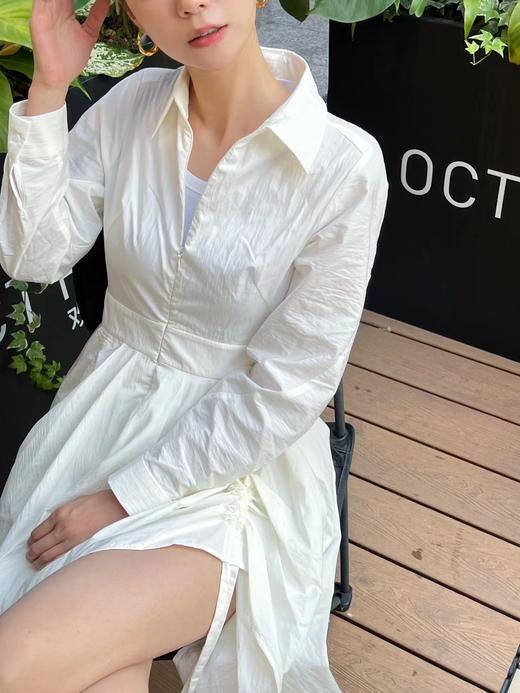 分镜头集成店LOOSINGWHITE春夏新品抽绳衬衫连衣裙 商品图2