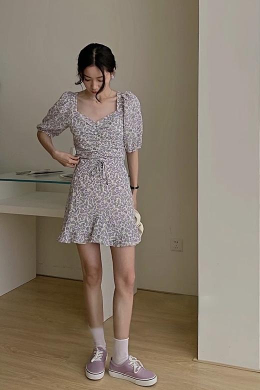 L.Fleuri 方领碎花衬衣半裙套装 16243 商品图1